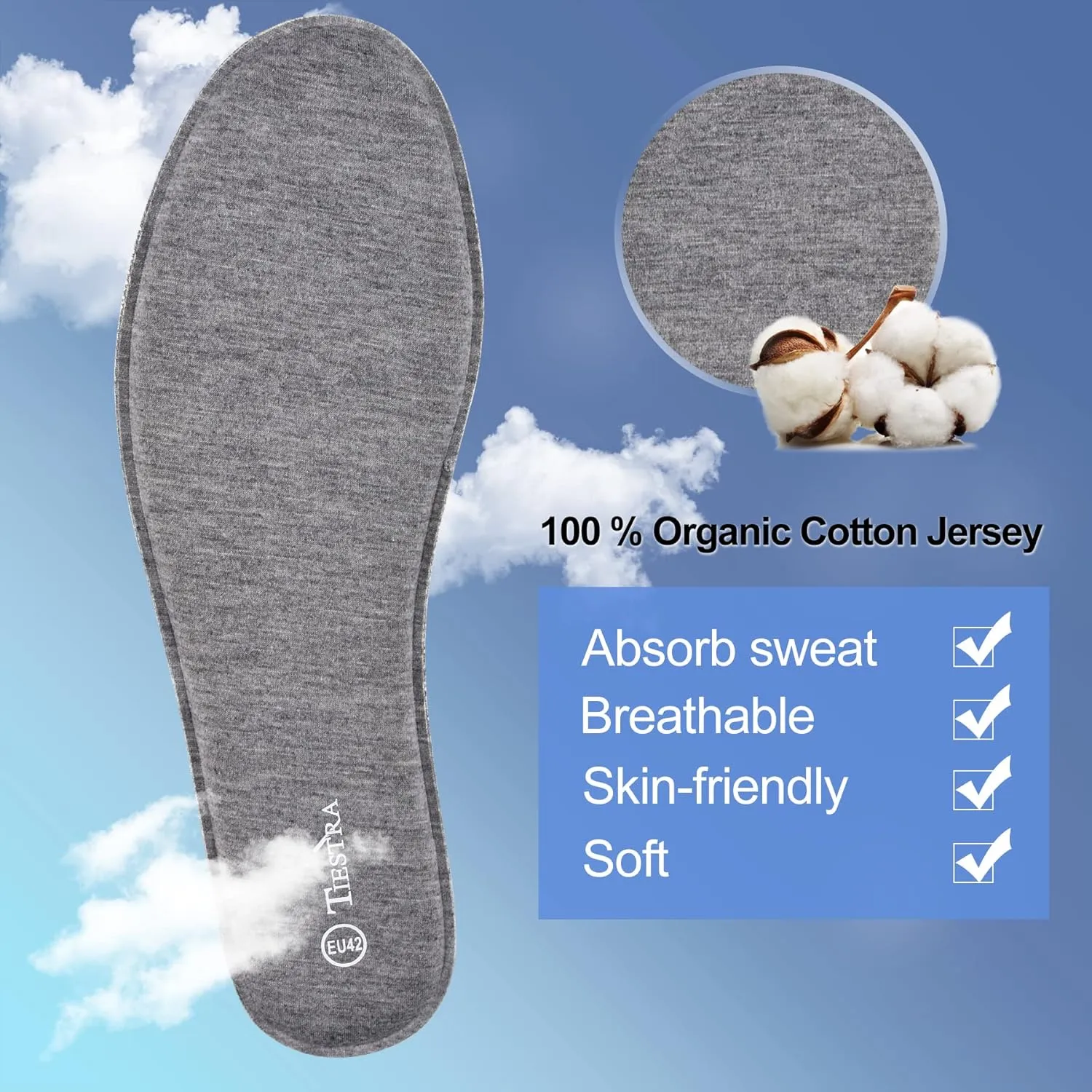 2 Pair -Shoe Inserts for Mens Memory Foam Insoles,Replacement Insoles for Work Boots Running Shoes, Cushion Shock Absorbing for Foot Pain Relief, Comfort Breathable Inner Soles 43EU,US10
