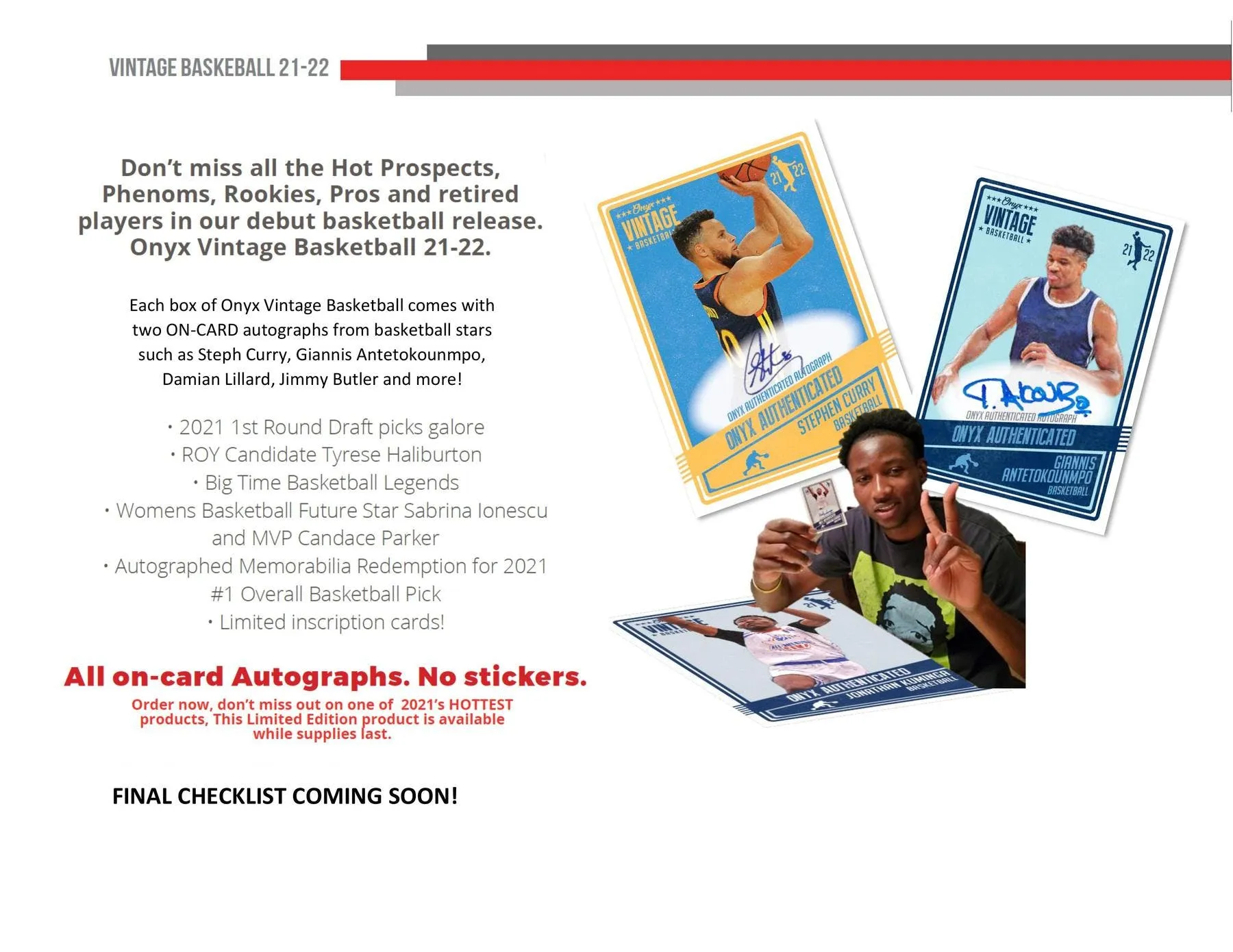 2021-22 Onyx Vintage Collection Basketball Box