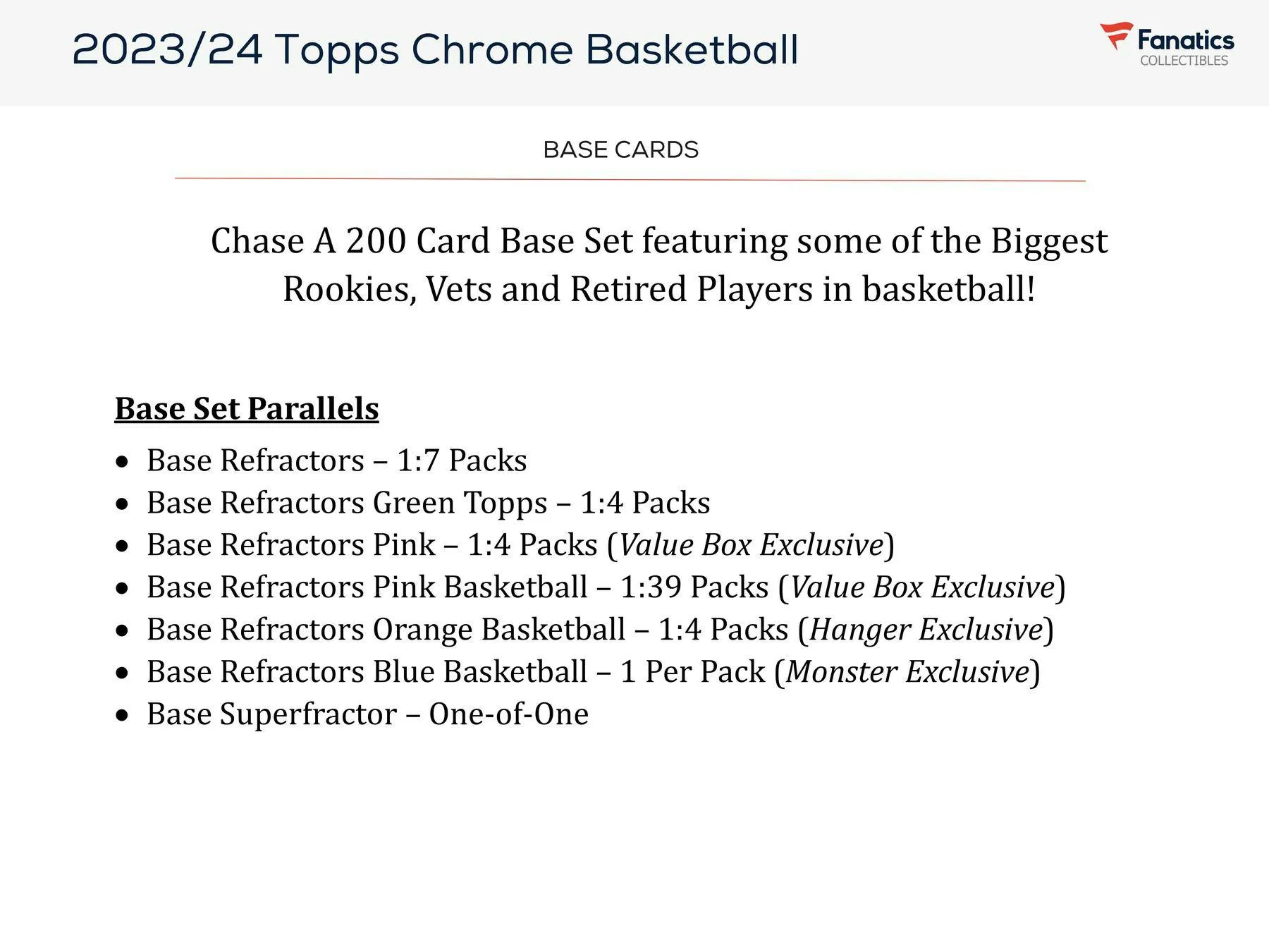2023-24 Topps Chrome Basketball Monster Mega Box