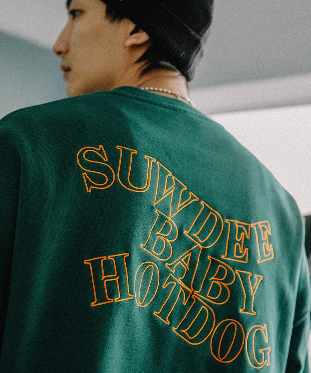【BABY hotdog cafe collaboration】embroidery sweat po