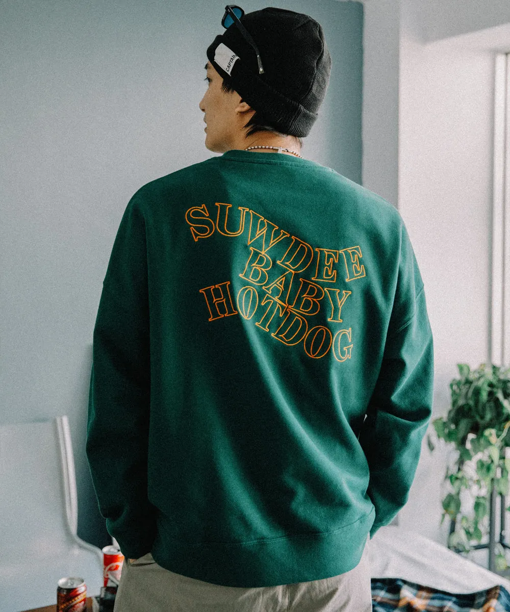 【BABY hotdog cafe collaboration】embroidery sweat po