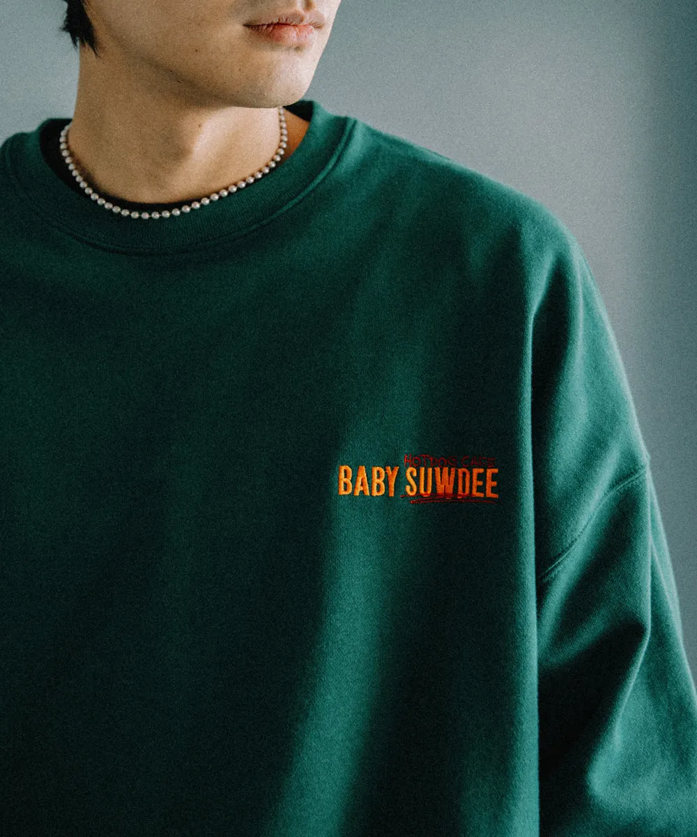 【BABY hotdog cafe collaboration】embroidery sweat po