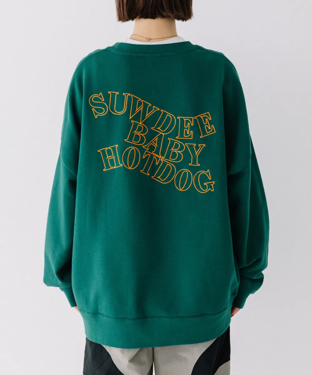 【BABY hotdog cafe collaboration】embroidery sweat po