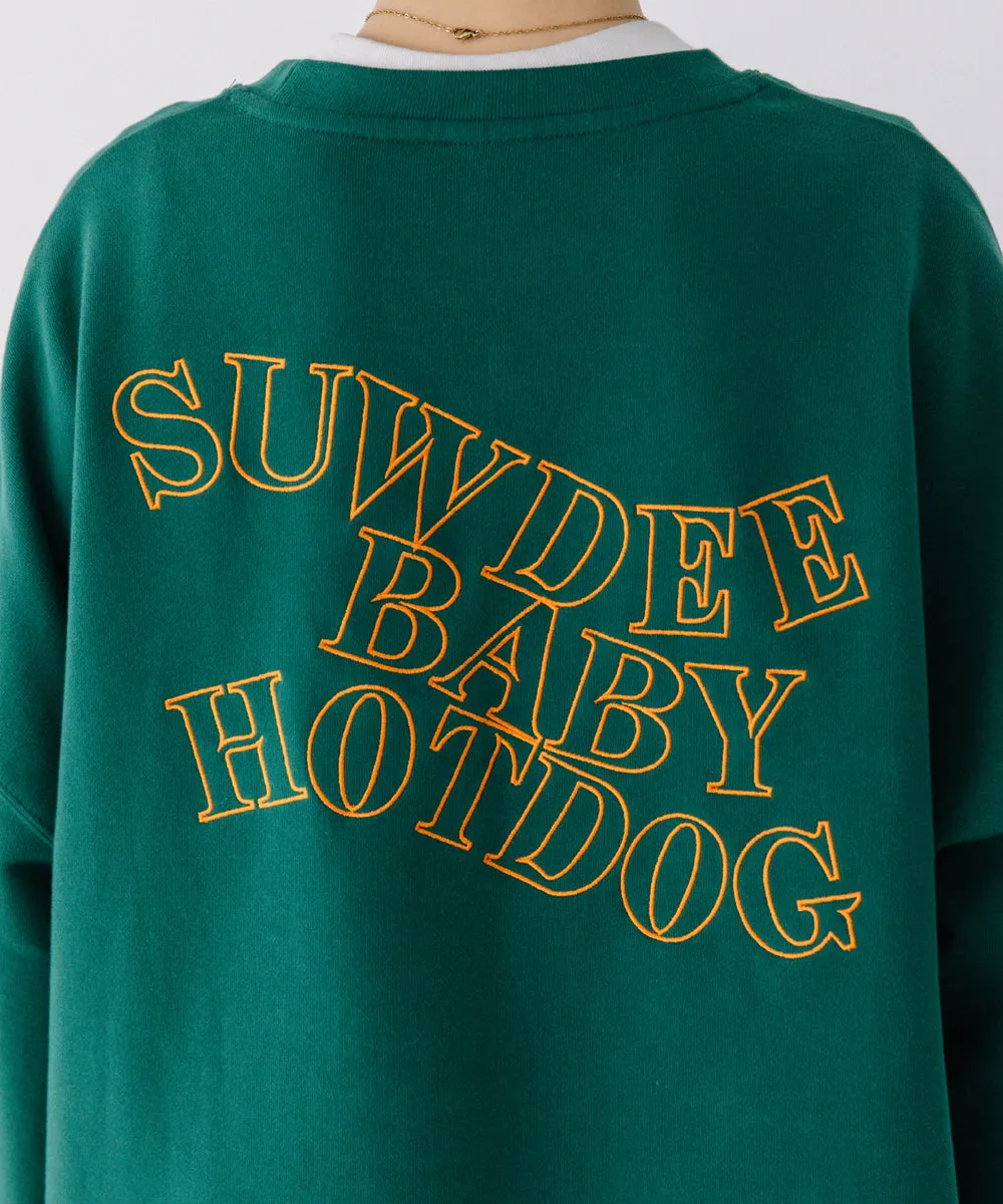 【BABY hotdog cafe collaboration】embroidery sweat po