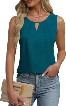 Blooming Jelly Womens Business Casual Tank Top Summer Sleeveless Outfits 2025 Spring Trendy Dressy Work Shirts