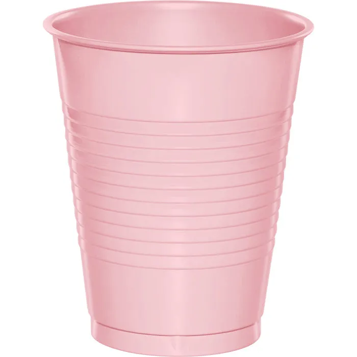Bulk Classic Pink 16 oz Plastic Cups (240 per Case)