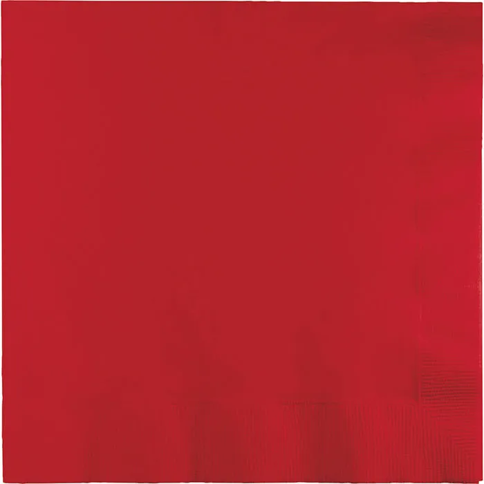Bulk Classic Red Luncheon Napkins 3 ply (500 per Case)