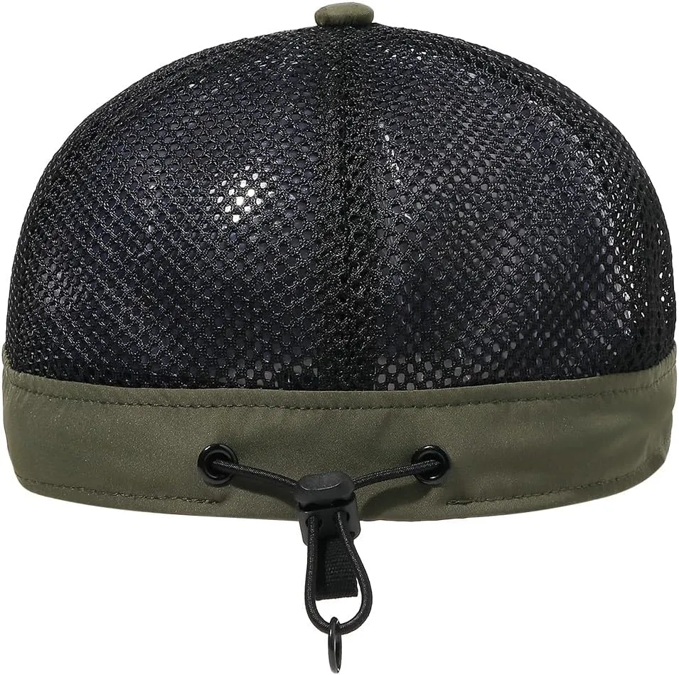 Clakllie Quick Dry Short Bill Baseball Cap Breathable Mesh Back Hat Lightweight Cooling Sports Cap Soft Top Trucker Hat