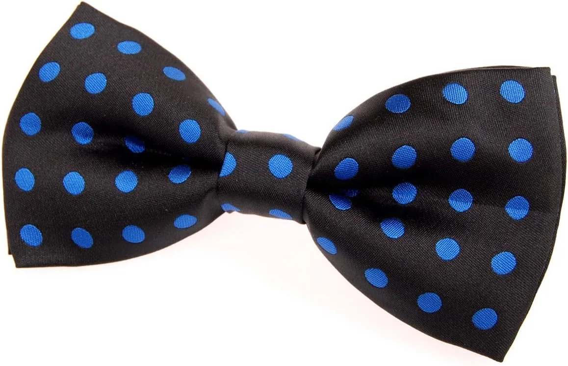 Classic Polka Dots Woven Microfiber Pre-tied Bow Tie (5")