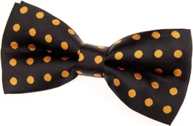 Classic Polka Dots Woven Microfiber Pre-tied Bow Tie (5")