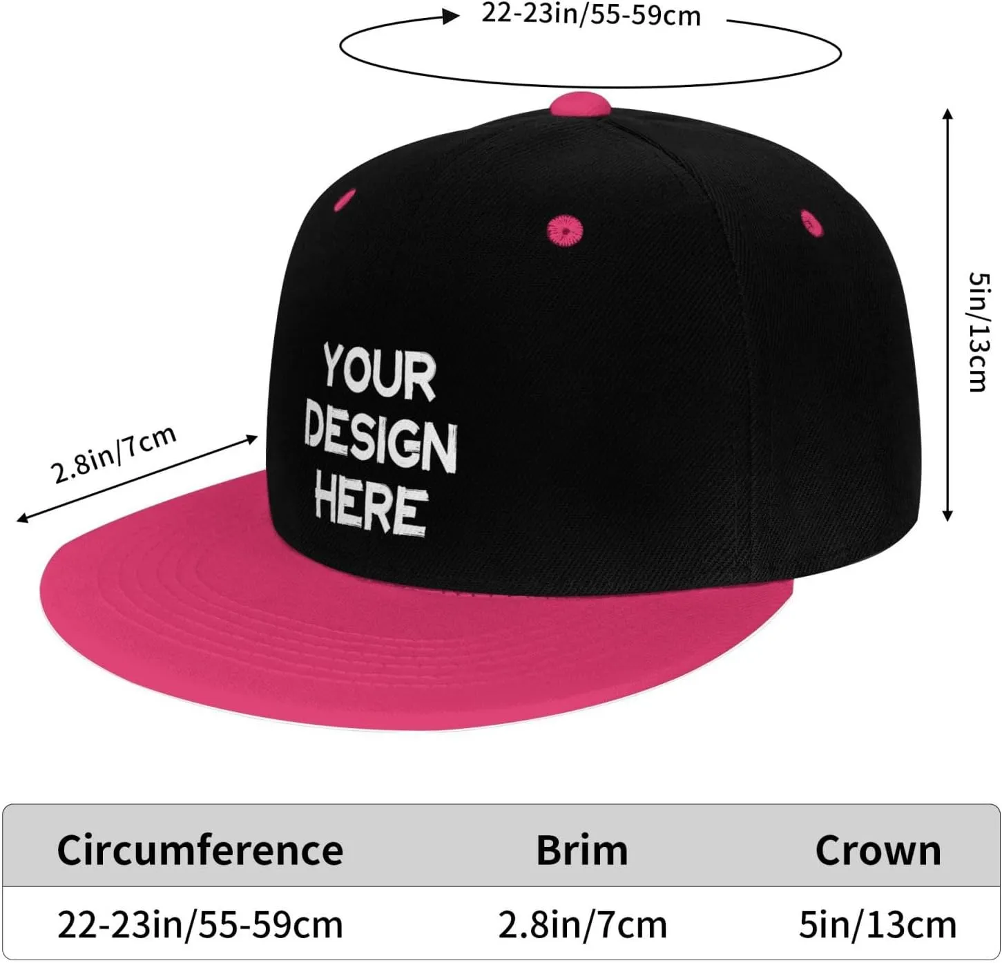 Custom Hip Hop Hat Snapback Hats Personalized Logo Image Baseball Cap Design Your Own Flat Brim Caps for Men Women