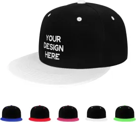 Custom Hip Hop Hat Snapback Hats Personalized Logo Image Baseball Cap Design Your Own Flat Brim Caps for Men Women