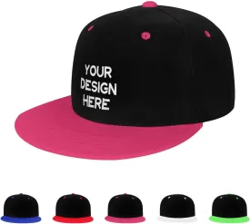 Custom Hip Hop Hat Snapback Hats Personalized Logo Image Baseball Cap Design Your Own Flat Brim Caps for Men Women