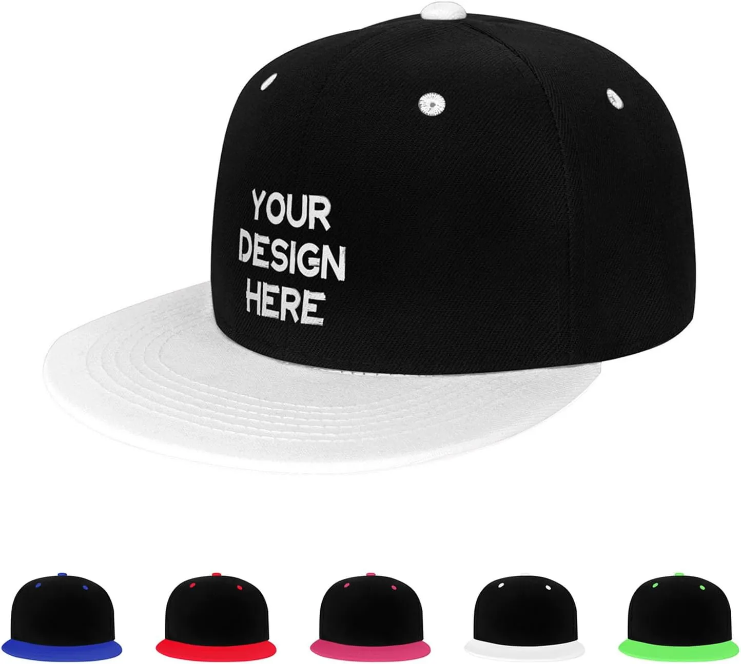 Custom Hip Hop Hat Snapback Hats Personalized Logo Image Baseball Cap Design Your Own Flat Brim Caps for Men Women