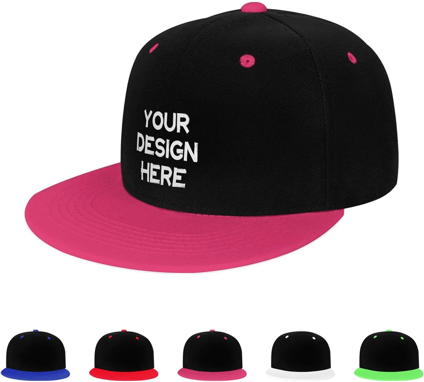 Custom Hip Hop Hat Snapback Hats Personalized Logo Image Baseball Cap Design Your Own Flat Brim Caps for Men Women