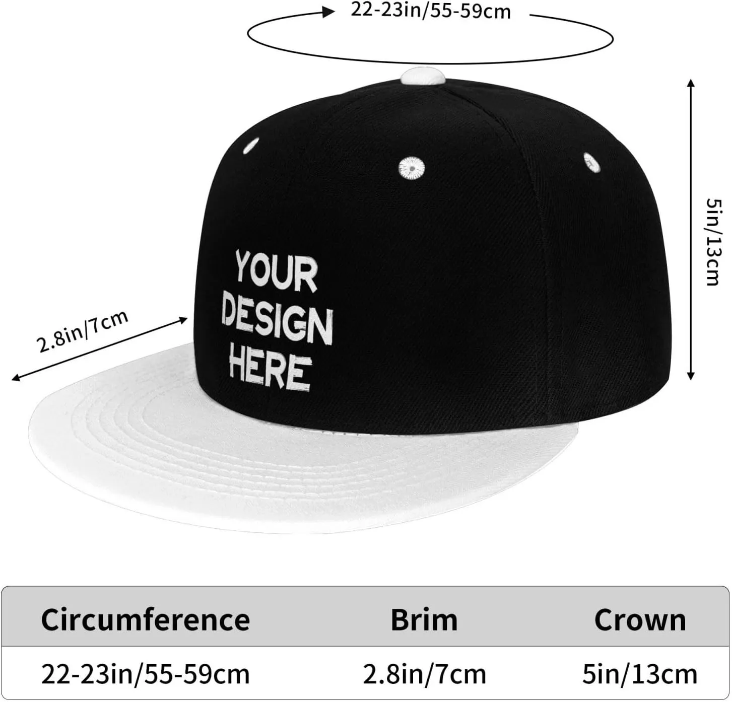 Custom Hip Hop Hat Snapback Hats Personalized Logo Image Baseball Cap Design Your Own Flat Brim Caps for Men Women