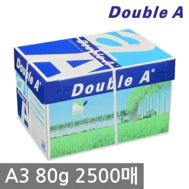 Double A A3 Copy Paper, 1 BOX (500 sheets x 5 reams), A3, 2500 sheets - 🏆 #83 - Office Supplies - Best of December