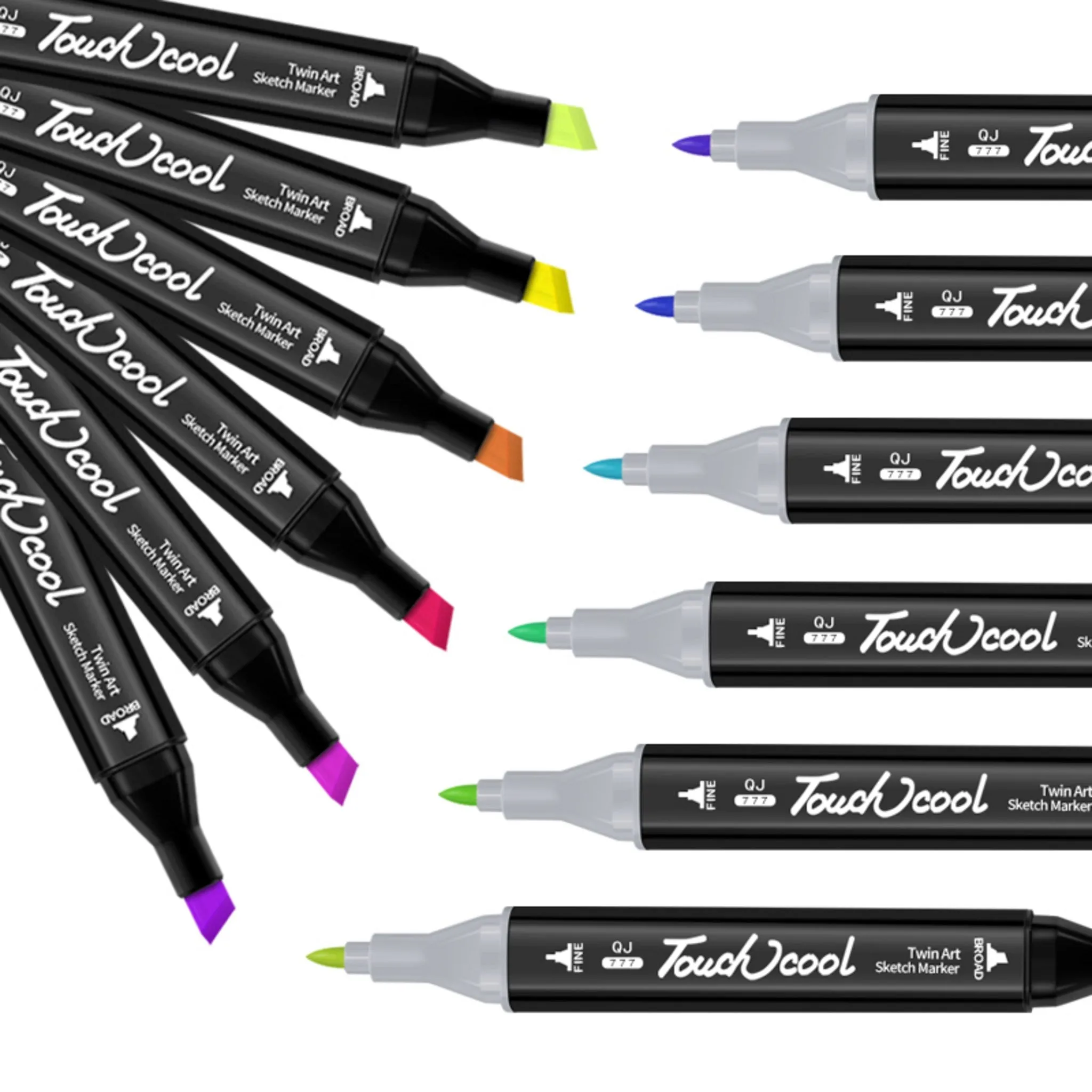 Double-Head Alcohol-Based Marker Set - 60 Colors - Color Markers - 🏆 #99 - Office Supplies - Best of December