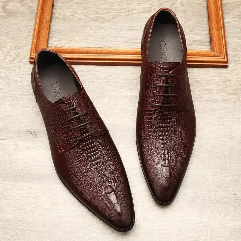 Elegant Red Bottom Leather Shoes