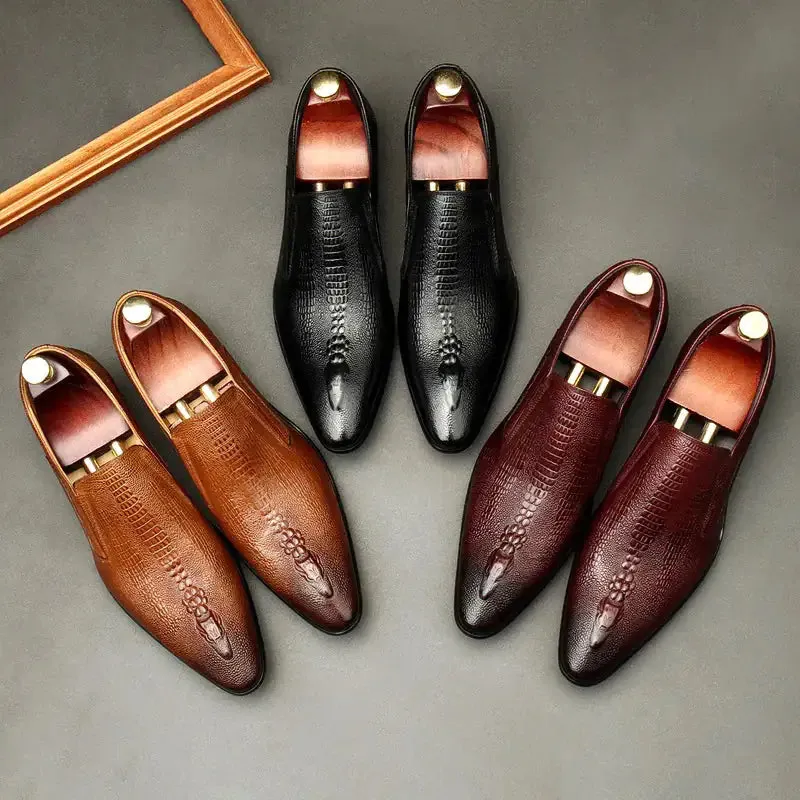 Elegant Red Bottom Leather Shoes
