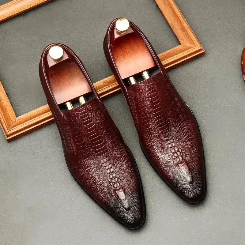 Elegant Red Bottom Leather Shoes