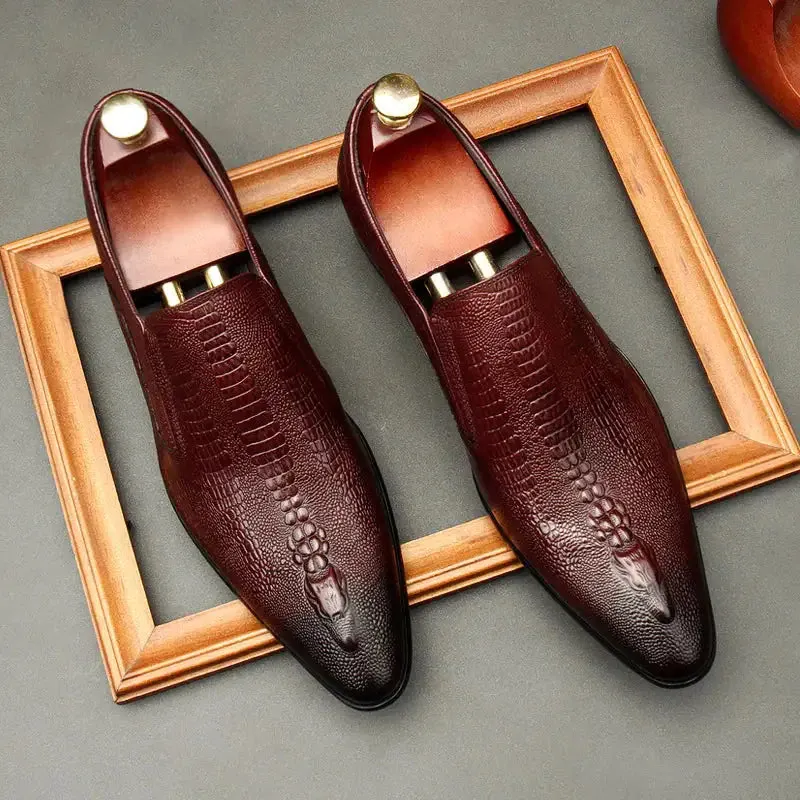 Elegant Red Bottom Leather Shoes