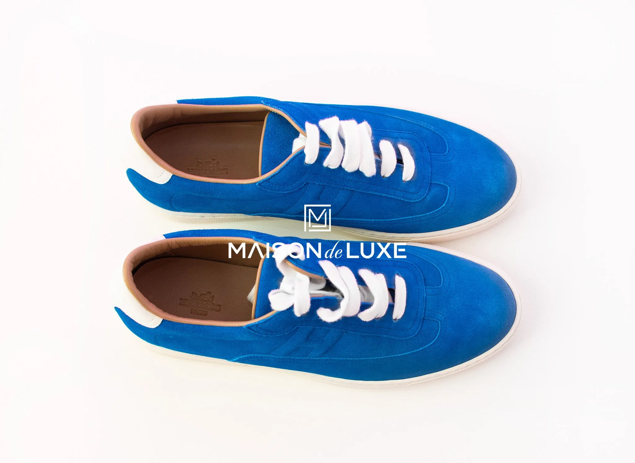 Hermes Men's Blue Quicker 41 Sneaker