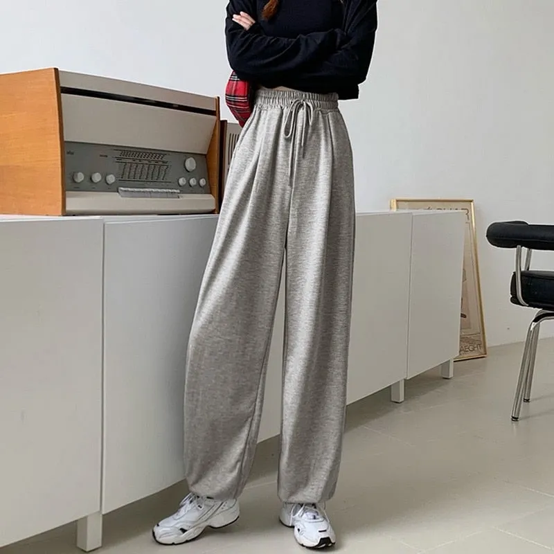 Jogging taille haute oversize
