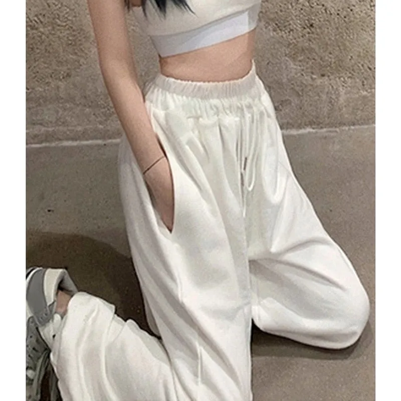 Jogging taille haute oversize