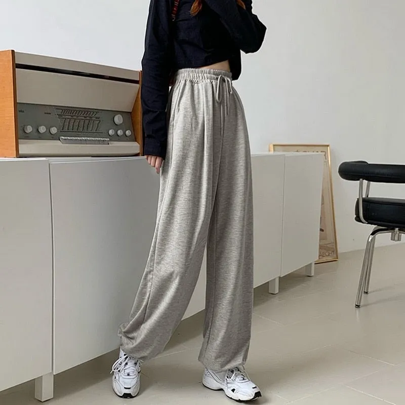 Jogging taille haute oversize