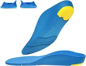 Kids Orthotic Cushioning Arch Support Shoe Insoles, Toddler Inserts for Flat feet, Plantar Fasciitis, Feet Heel Pain Relief (Big Kids 2.5-4.5)