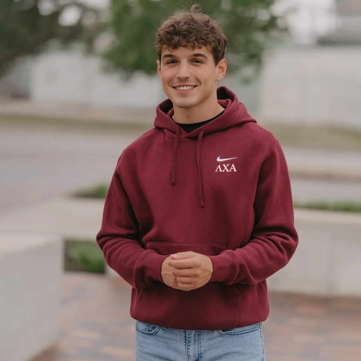 Lambda Chi Nike Embroidered Hoodie