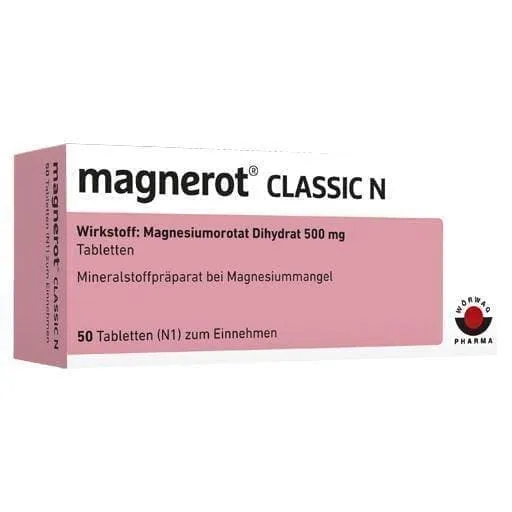 MAGNEROT CLASSIC N tablets 50 pc Magnesium orotate dihydrate