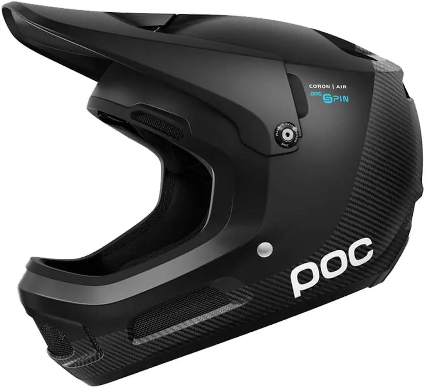 POC, Coron Air Carbon Spin Mountain Biking Helmet, Carbon Black, X-Small/Small