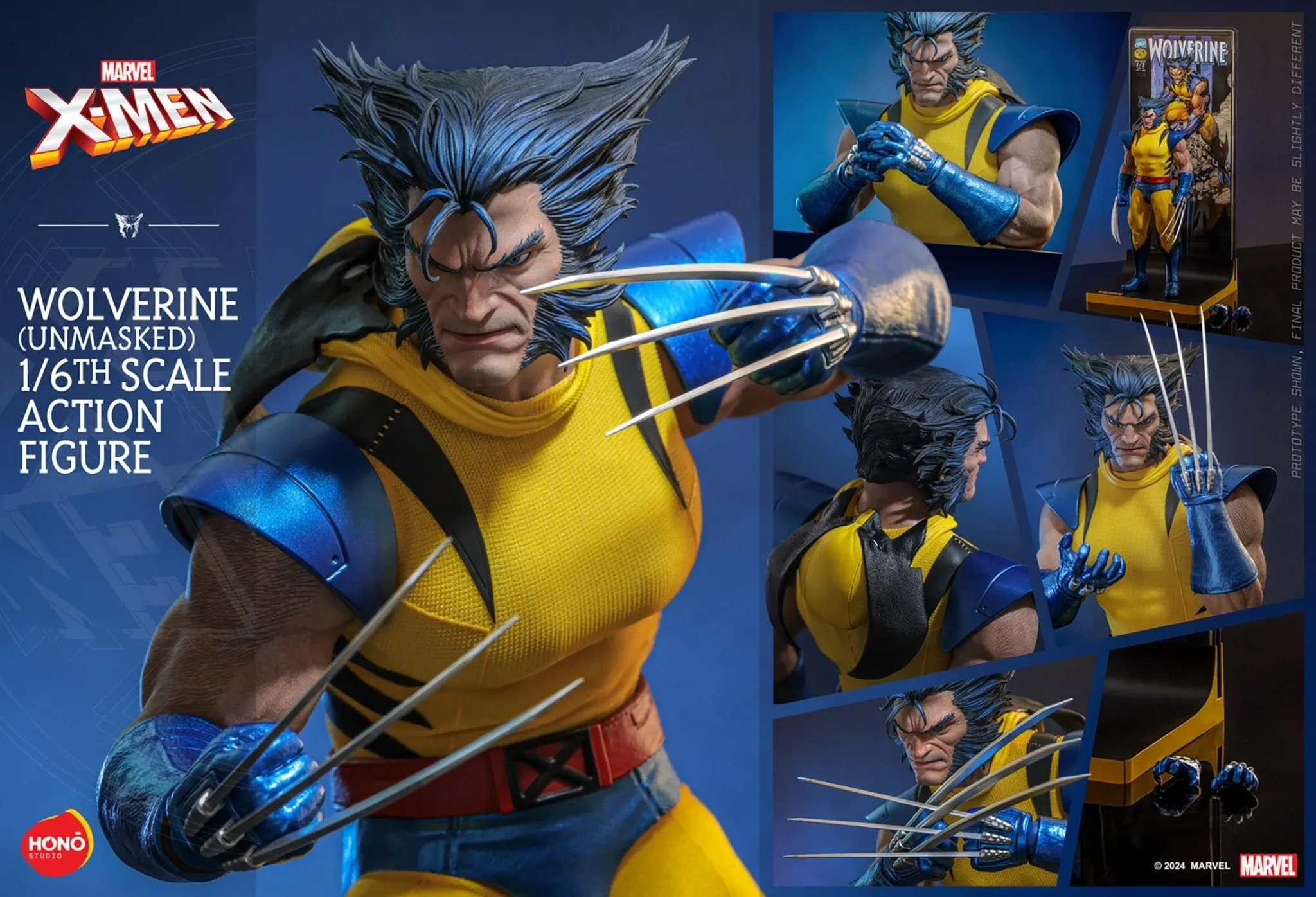 PRE-ORDER: Honō Studio Marvel Wolverine Unmasked Sixth Scale Figure - Hot Toys