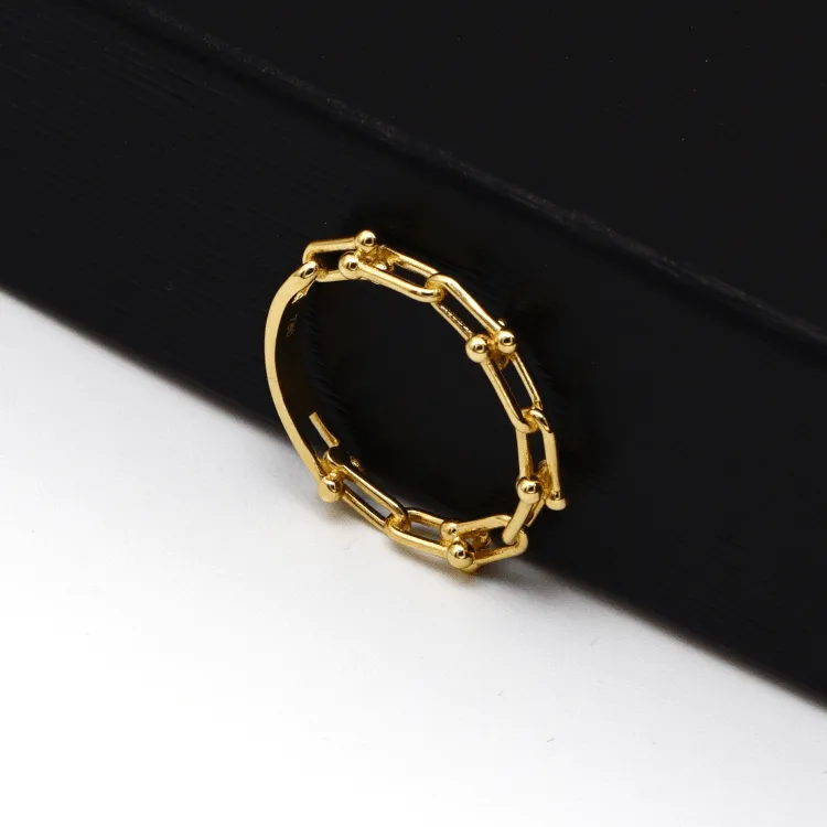 Real Gold GZTF Hardware Look Ring 7039 (SIZE 9) R2082