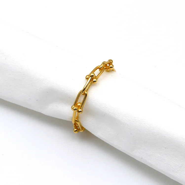 Real Gold GZTF Hardware Look Ring 7039 (SIZE 9) R2082