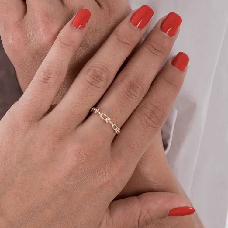 Real Gold GZTF Hardware Look Ring 7039 (SIZE 9) R2082