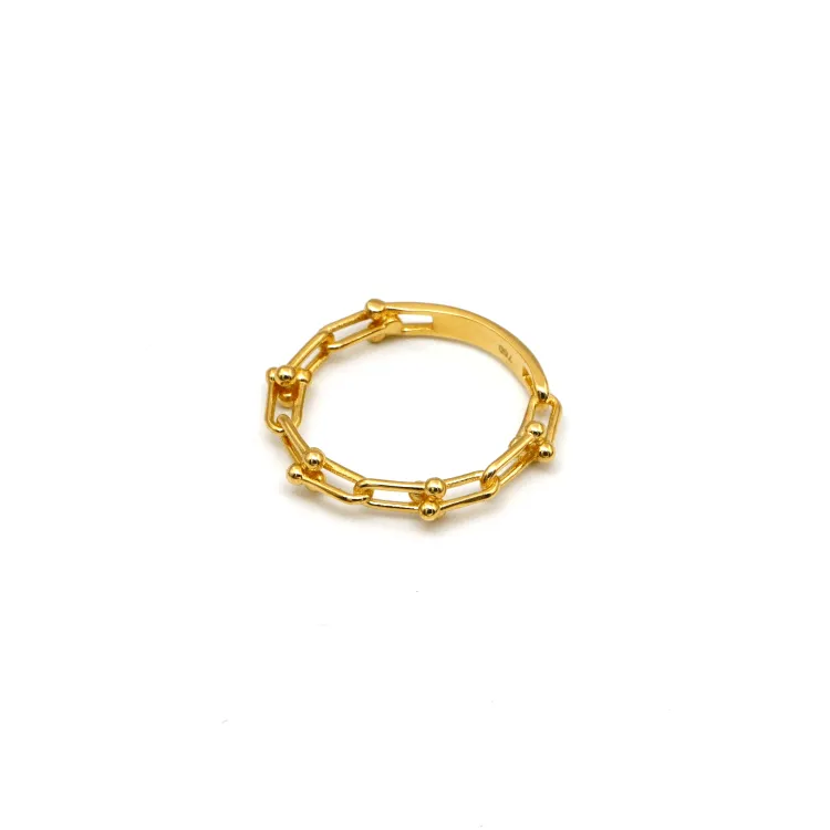 Real Gold GZTF Hardware Look Ring 7039 (SIZE 9) R2082