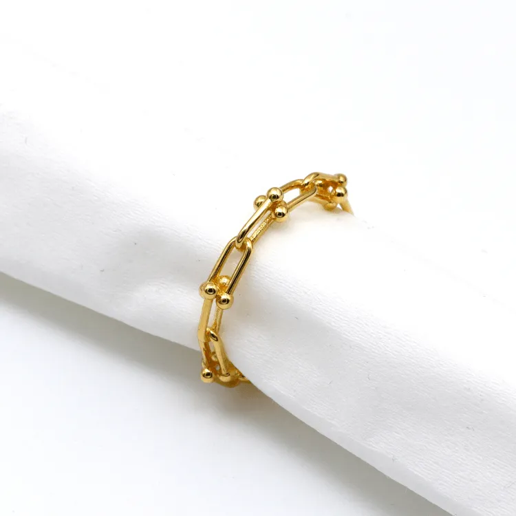 Real Gold GZTF Hardware Look Ring 7039 (SIZE 9) R2082