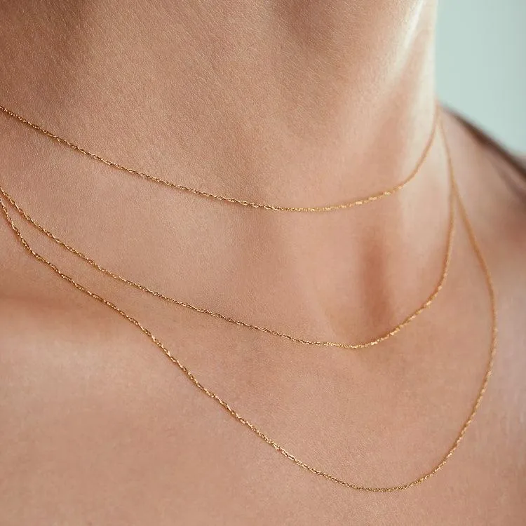 Real Gold Maze Hoop Luxury Stone Bar Necklace 0073 CWP 1783