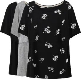 Smallshow Women's Maternity Nursing Tops Short Sleeve Breastfeeding Clothes