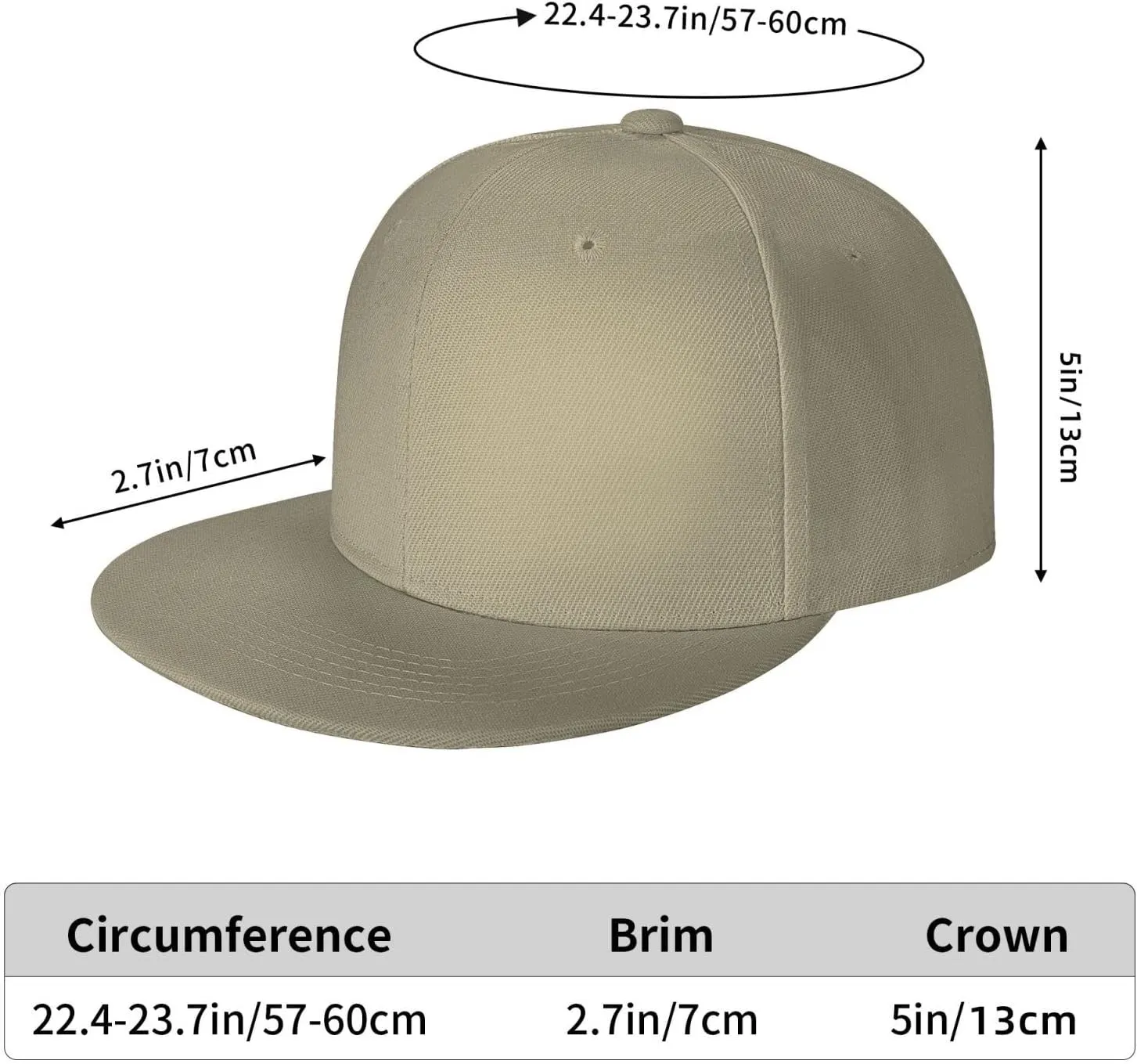 Snapback Hats for Men Women Custom Hat Flat Bill Baseball Cap Personalized Text Image Logo