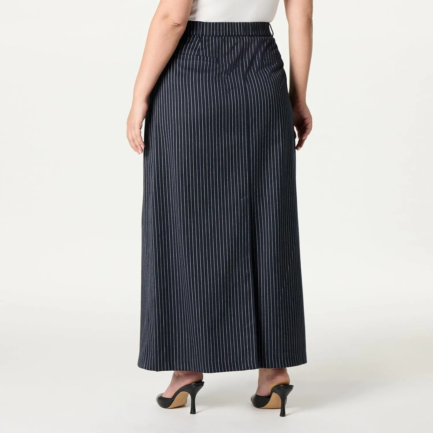 The Drop Women's Denis Woven Long Column Skirt