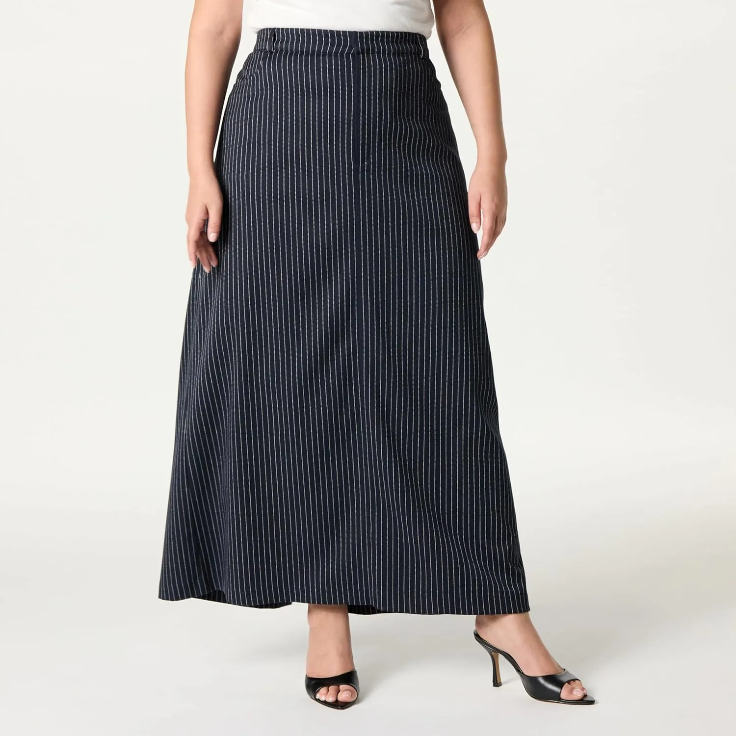 The Drop Women's Denis Woven Long Column Skirt