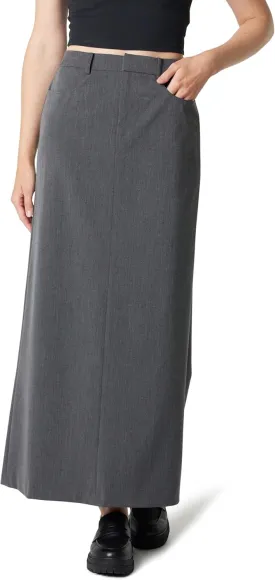 The Drop Women's Denis Woven Long Column Skirt