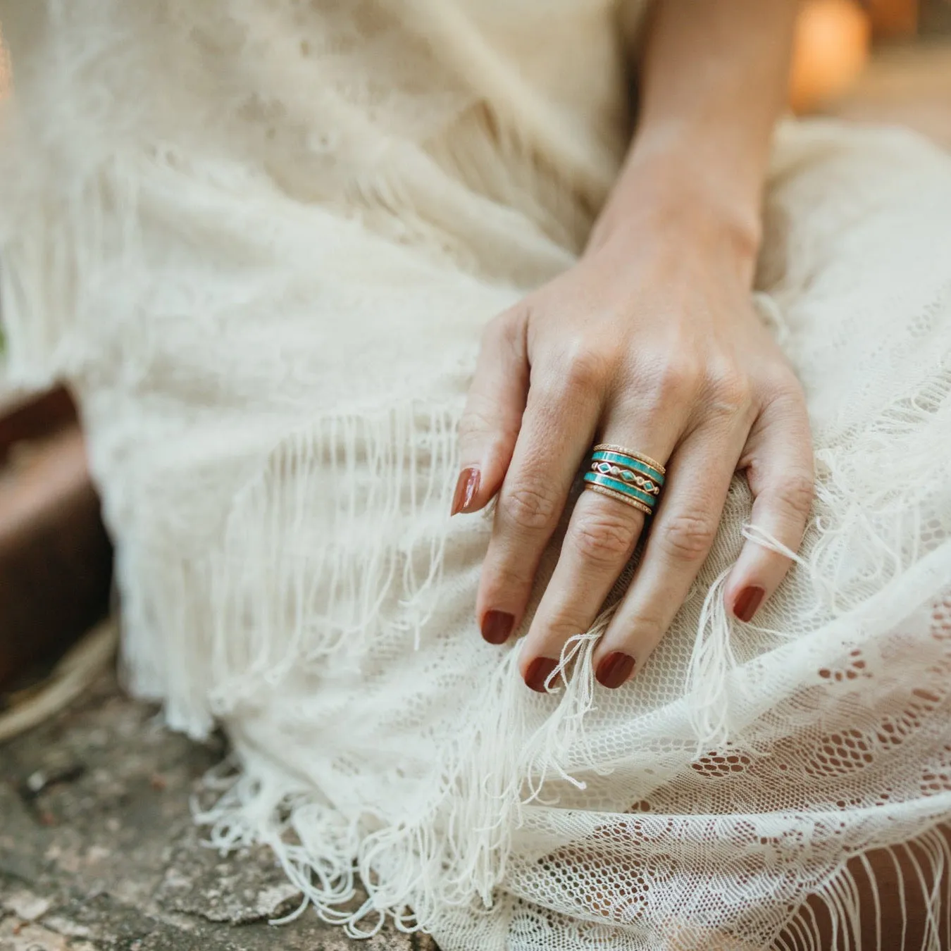 The Gold Marfa Stacker Set