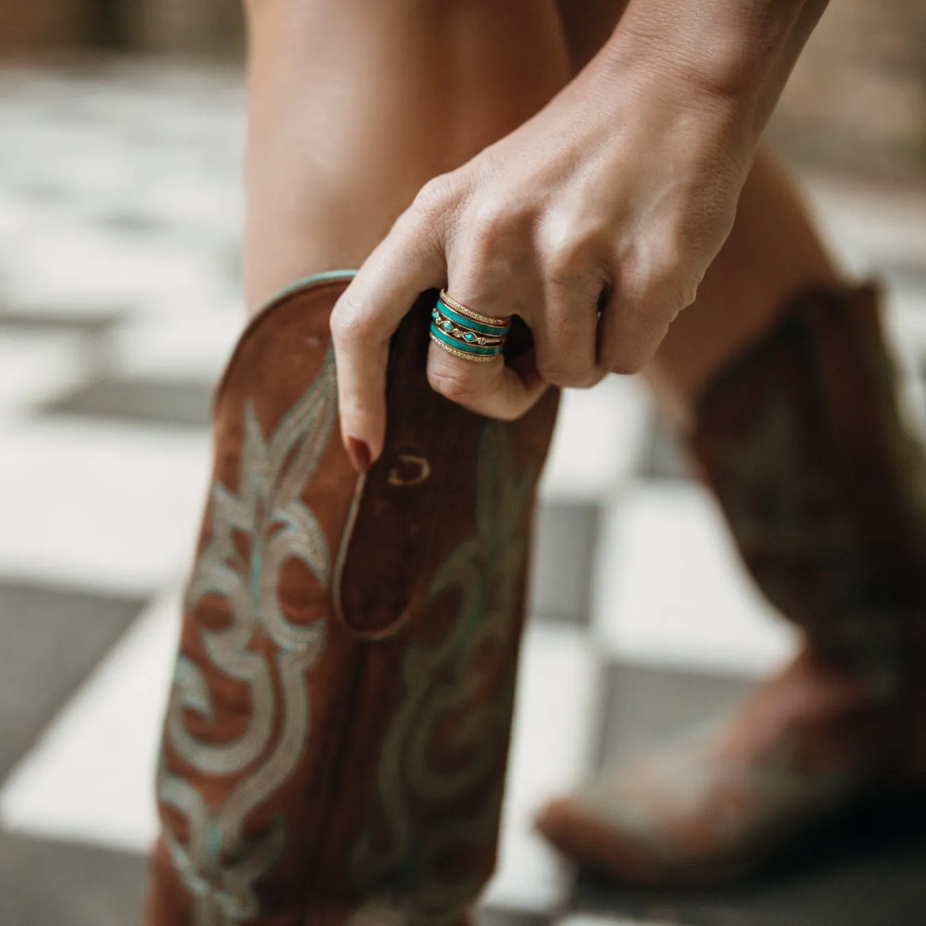 The Gold Marfa Stacker Set