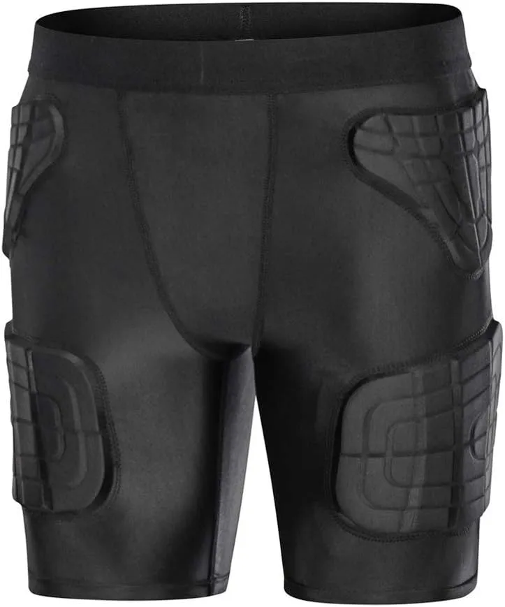 Topeter Youth Padded Compression Shorts Football Hockey Underwear Hip Pad Impact Gear