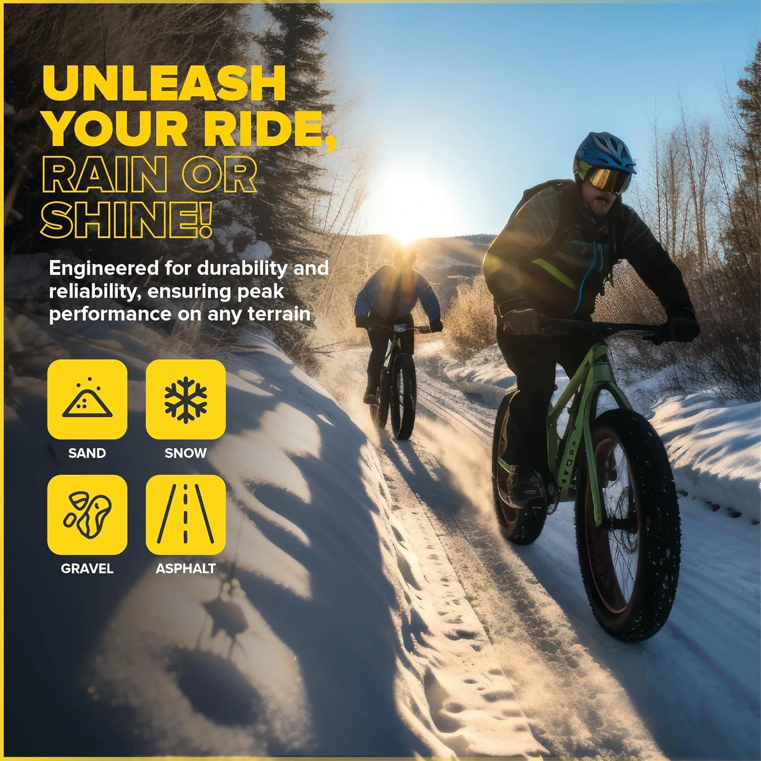 Ultraverse 20x4.0, 26x4.0, 20x3.0, 26x3.0 Inner Tube Set with Schrader Valve-Ideal for Mountain Bikes & E-Bikes with 20/26-Inch Fat Tires-Durable & Reliable Performance 2 Pack with Tire Levers